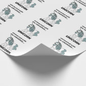 Eenhoorn verbonden met het universum Eenhoorn Cadeaupapier (Hoek)