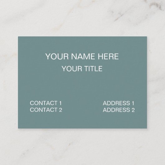 Eenhoorn verbonden met het universum Eenhoorn Visitekaartje (Achterkant)