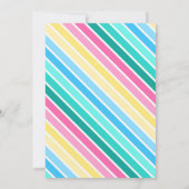 Eenhoorn Verjaardag 1e Verjaardagsfeest Kaart (Achterkant)