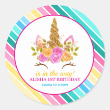 Eenhoorn Verjaardag 1e Verjaardagsfeest