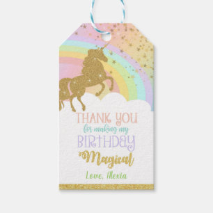 Eenhoorn Verjaardag Favor Tag Cadeaulabel