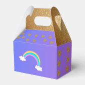 Eenhoorn Verjaardag gunstbox | Geschenkverpakking  Bedankdoosjes (Achterkant)