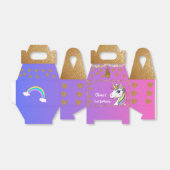 Eenhoorn Verjaardag gunstbox | Geschenkverpakking  Bedankdoosjes (Uitgevouwen)