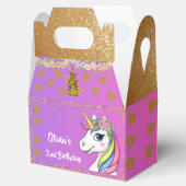 Eenhoorn Verjaardag gunstbox | Geschenkverpakking  Bedankdoosjes (Geopend)