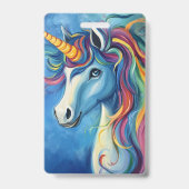 Eenhoorn verjaardag hostnaam badge (Achterkant)