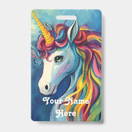 Eenhoorn verjaardag hostnaam badge