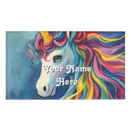 Eenhoorn verjaardag hostnaam naambadge