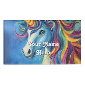 Eenhoorn verjaardag hostnaam naambadge (Voorkant)