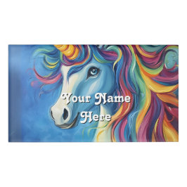 Eenhoorn verjaardag hostnaam naambadge