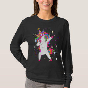 Eenhoorn Verjaardag Leuke Dab Dancing Eenhoorns Mo T-shirt
