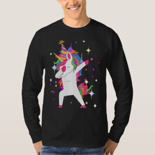 Eenhoorn Verjaardag Leuke Dab Dancing Eenhoorns Mo T-shirt
