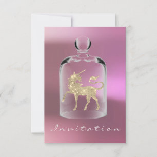 Eenhoorn Verjaardag Meisjes Nacht Uit Partij Mauve Kaart