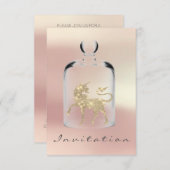 Eenhoorn Verjaardag Meisjes Night Out Party Roos G Kaart (Voorkant / Achterkant)