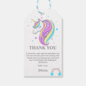 Eenhoorn Verjaardag Party Decoraties Cadeaulabel (Voorkant)