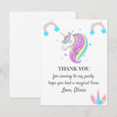 Eenhoorn Verjaardag Party Decoraties Kaart (Voorkant / Achterkant)