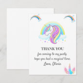 Eenhoorn Verjaardag Party Decoraties Kaart (Voorkant / Achterkant)