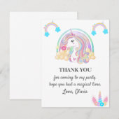 Eenhoorn Verjaardag Party Decoraties Kaart (Voorkant / Achterkant)