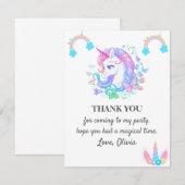 Eenhoorn Verjaardag Party Decoraties Kaart (Voorkant / Achterkant)