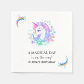 Eenhoorn Verjaardag Party Decoraties Servet (Voorkant)