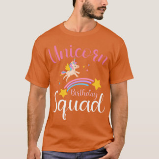 Eenhoorn Verjaardag Squad Meisjes Squad van de Ver T-shirt