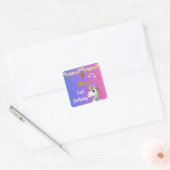 Eenhoorn Verjaardag Stickers | Rainbow Unicorn Par (Envelop)