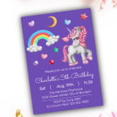 Eenhoorn Verjaardag Uitnodiging - Eenhoorn Feest