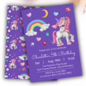 Eenhoorn Verjaardag Uitnodiging - Eenhoorn Feest