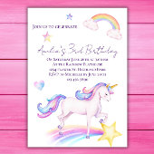 Eenhoorn Verjaardag Uitnodiging Eenhoorn Verjaarda