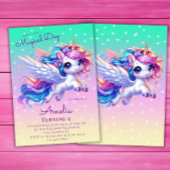 Eenhoorn Verjaardag Uitnodiging Eenhoorn Verjaarda