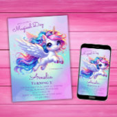 Eenhoorn Verjaardag Uitnodiging Eenhoorn Verjaarda