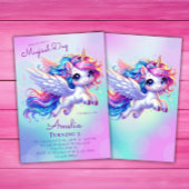 Eenhoorn Verjaardag Uitnodiging Eenhoorn Verjaarda