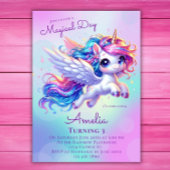 Eenhoorn Verjaardag Uitnodiging Eenhoorn Verjaarda