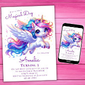 Eenhoorn Verjaardag Uitnodiging Eenhoorn Verjaarda