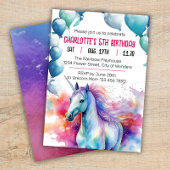 Eenhoorn Verjaardag uitnodiging | Eenhoornfeestje