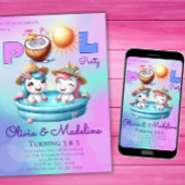 Eenhoorn Verjaardag Uitnodiging Gezamenlijke Zuste