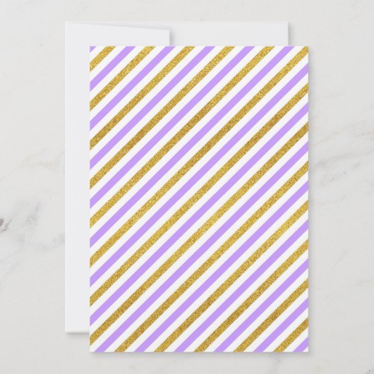 Eenhoorn verjaardag uitnodiging - magisch - Glitte (Achterkant)