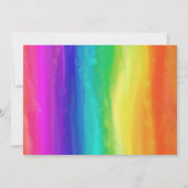 Eenhoorn verjaardag uitnodiging. Magische regenboo Kaart (Achterkant)