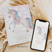 Eenhoorn Verjaardag Uitnodiging Partij ☆★ ☆★ ☆★ ☆★