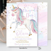 Eenhoorn Verjaardag Uitnodiging Partij ☆★ ☆★ ☆★ ☆★