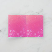 eenhoorn verjaardag Vouw Uitnodiging (Binnen)