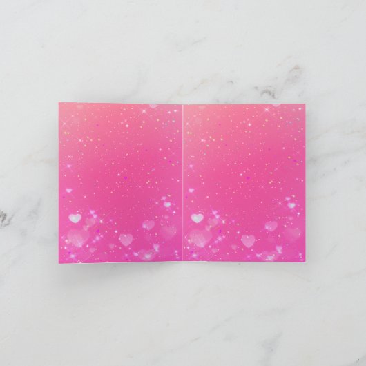 eenhoorn verjaardag Vouw Uitnodiging (Binnen)