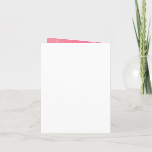 eenhoorn verjaardag Vouw Uitnodiging (Achterkant)