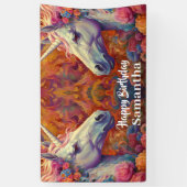 Eenhoorn Verjaardagsfeest Banner (Verticaal)