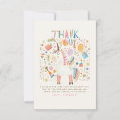 Eénhoorn Verjaardagsfeest Bedankt (Voorkant)