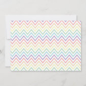 Eenhoorn Verjaardagsfeest Gouden Glitter Regenboog Kaart (Achterkant)