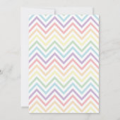 Eenhoorn Verjaardagsfeest Gouden Glitter Regenboog Kaart (Achterkant)