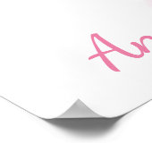 Eenhoorn Verjaardagsfeest Poster Achtergrond (Hoek)