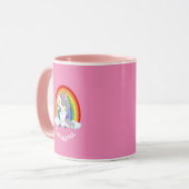 Eenhoorn Verjaardagsfeest Roze Mok (Voorkant links)