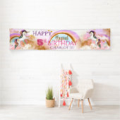 Eenhoorn Verjaardagsfeestbanners Spandoek (Insitu)