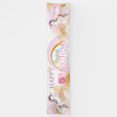 Eenhoorn Verjaardagsfeestbanners Spandoek (Verticaal)